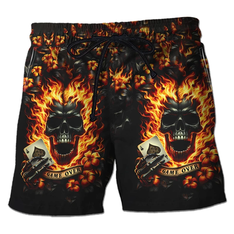 Casino Club 3D Printed Boardshorts Fashion Poker Short Pants For Men Clothes Playing Poker Beach Shorts Cards Trunks Bermudas 5
