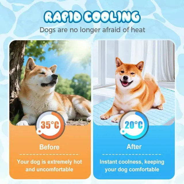 2025 New Dog Cooling Mat Summer Washable Portable Pet Coolings Pad For Dogs Cat Ice Silk Blanket Sofa Breathable Sleeping Mat 4