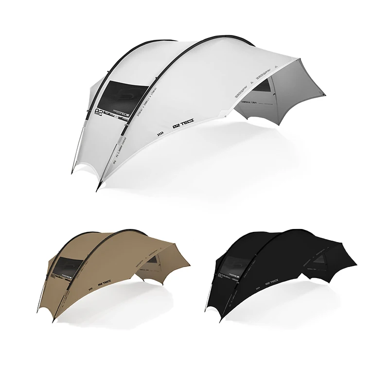 

TECI Outdoor Camping Awning Beach Sunshade 210T grid cloth Waterproof Canopy camp canopy Eggshell canopy