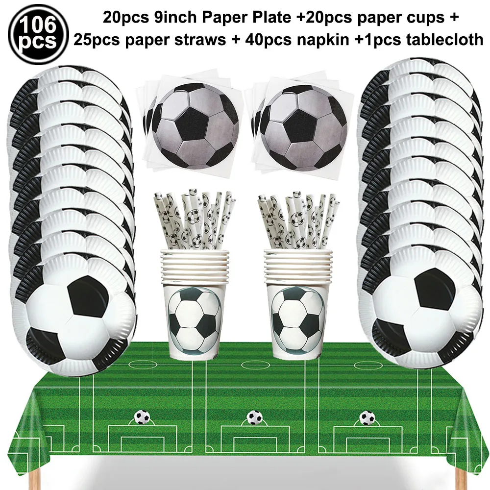 Soccer-Themed Rectangular Tablecloth – Perfect for Birthday Celebrations and Game Day Gatherings