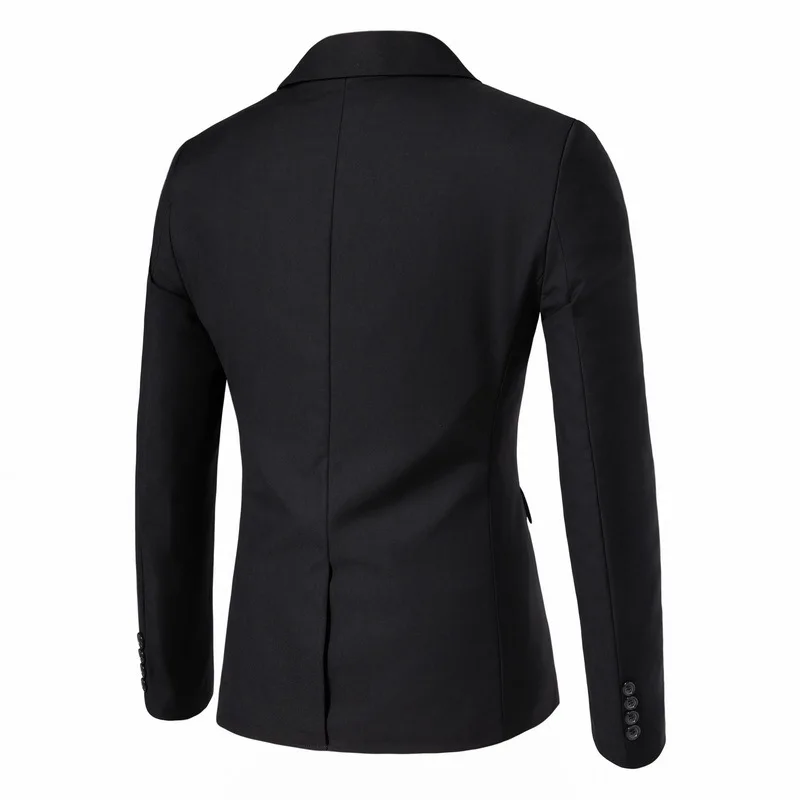 Autumn and Winter Men's Fashion Casual Suit Cover Men's Clothing One-button Suit Vest Two-piece