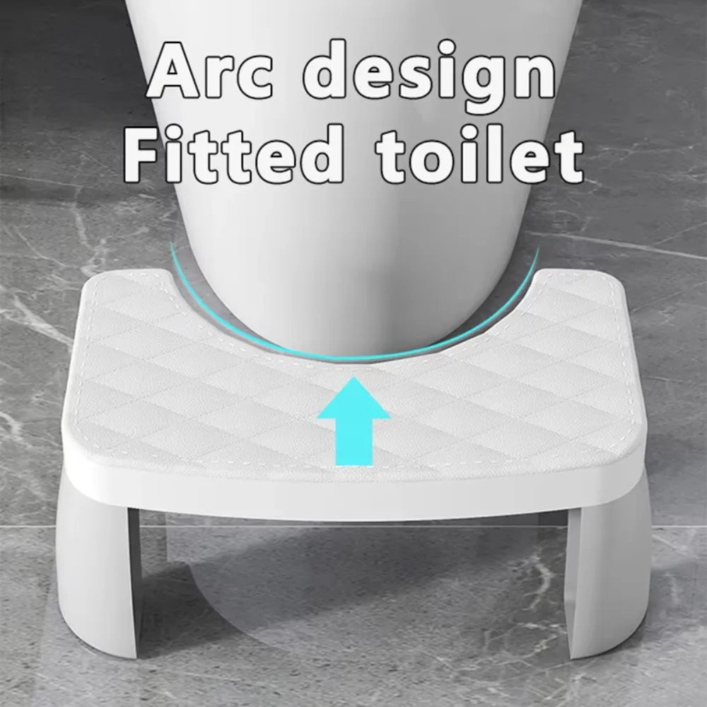 Toilet Squat Stool Waterproof Squatty Potty Toilet Foot Stool Portable Household Bathroom Anti-slip Simple Practical Step Stools 2