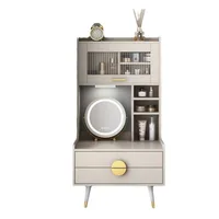 Coiffeuse de luxe avec baie vitrée, Table de maquillage pour balcon, Simple, petit appartement, chambre à coucher, rangement, meubles de chambre à coucher 4