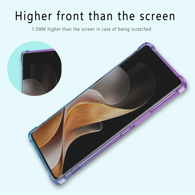 Shockproof Gradient TPU Protective Phone Case Cover