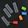 Nail Art Drill Display Clear Nail Drill Bit Holder Storage Box Empty Container Milling Cutter Displayer Nail Accessories Tool 2