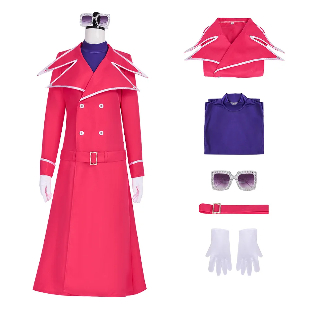 Generic Pink Jacket Purple T-Shirt Cosplay Costume Set for Women (Unofficial)