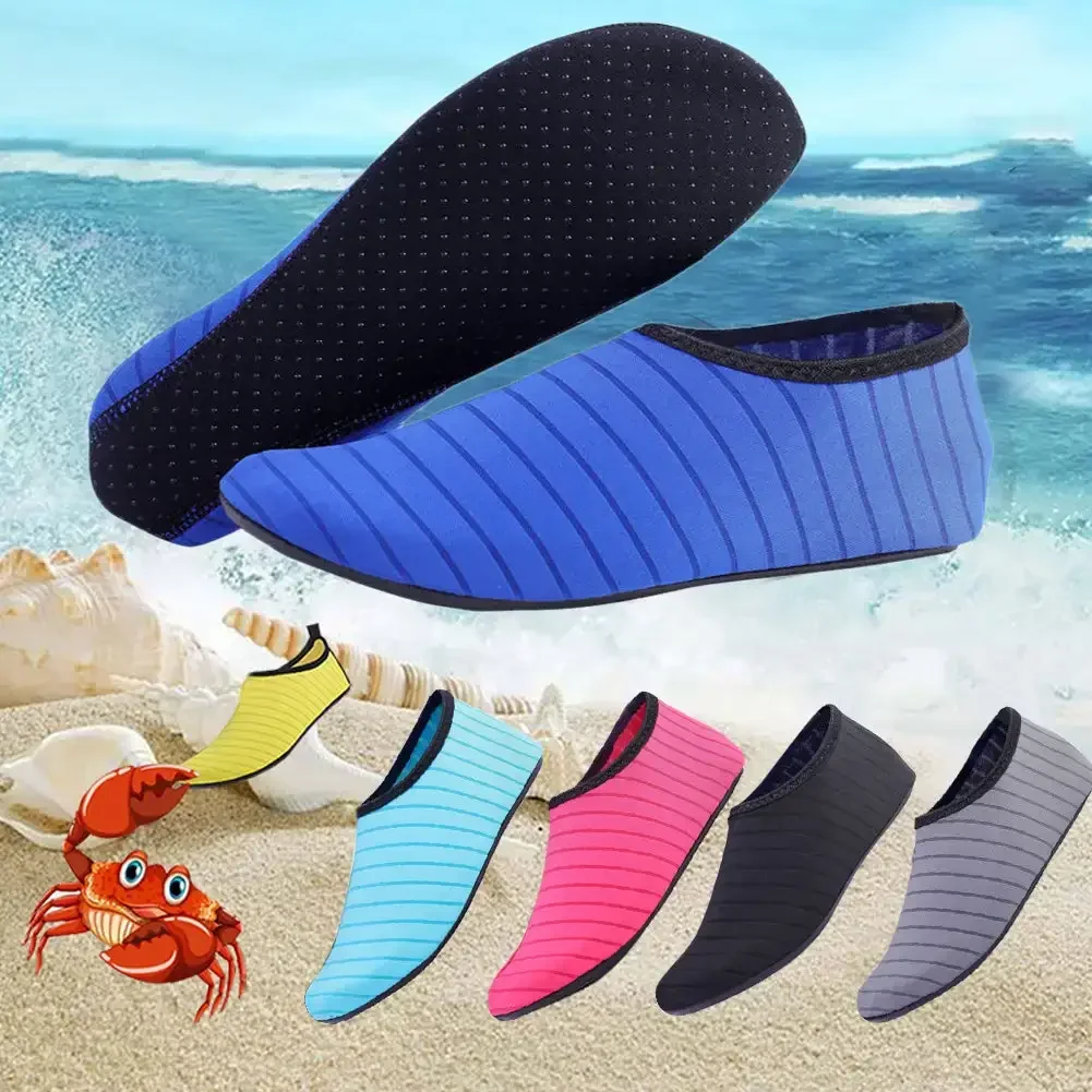 Diving Socks Quick Dry Water Shoes Soft Sole Diving Shoes Unisex Beach Swimming Non-Slip Seaside Surfing Adult Kids Socks