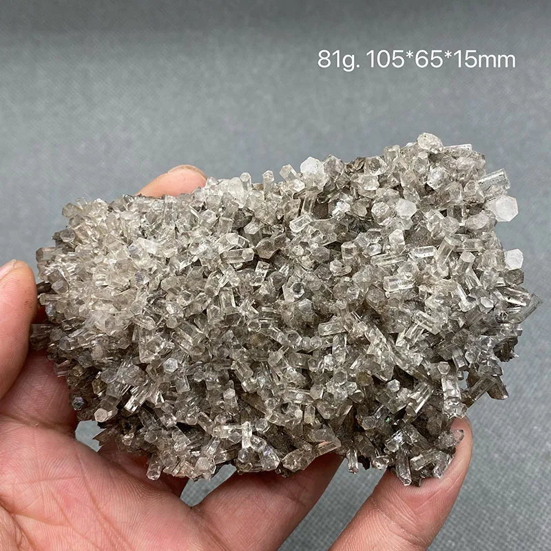 Natural transparent columnar calcite is rare and extinct crystal gem stone in China