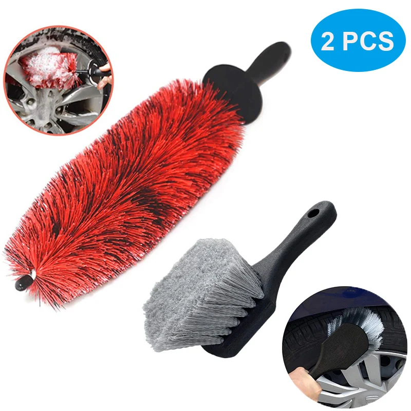 Truck Soft Bristle Wheel Cleaning Brush Rim Tire Detail Brush Automotive Tire  Brush Wheel Cleaner Brushes - AliExpress