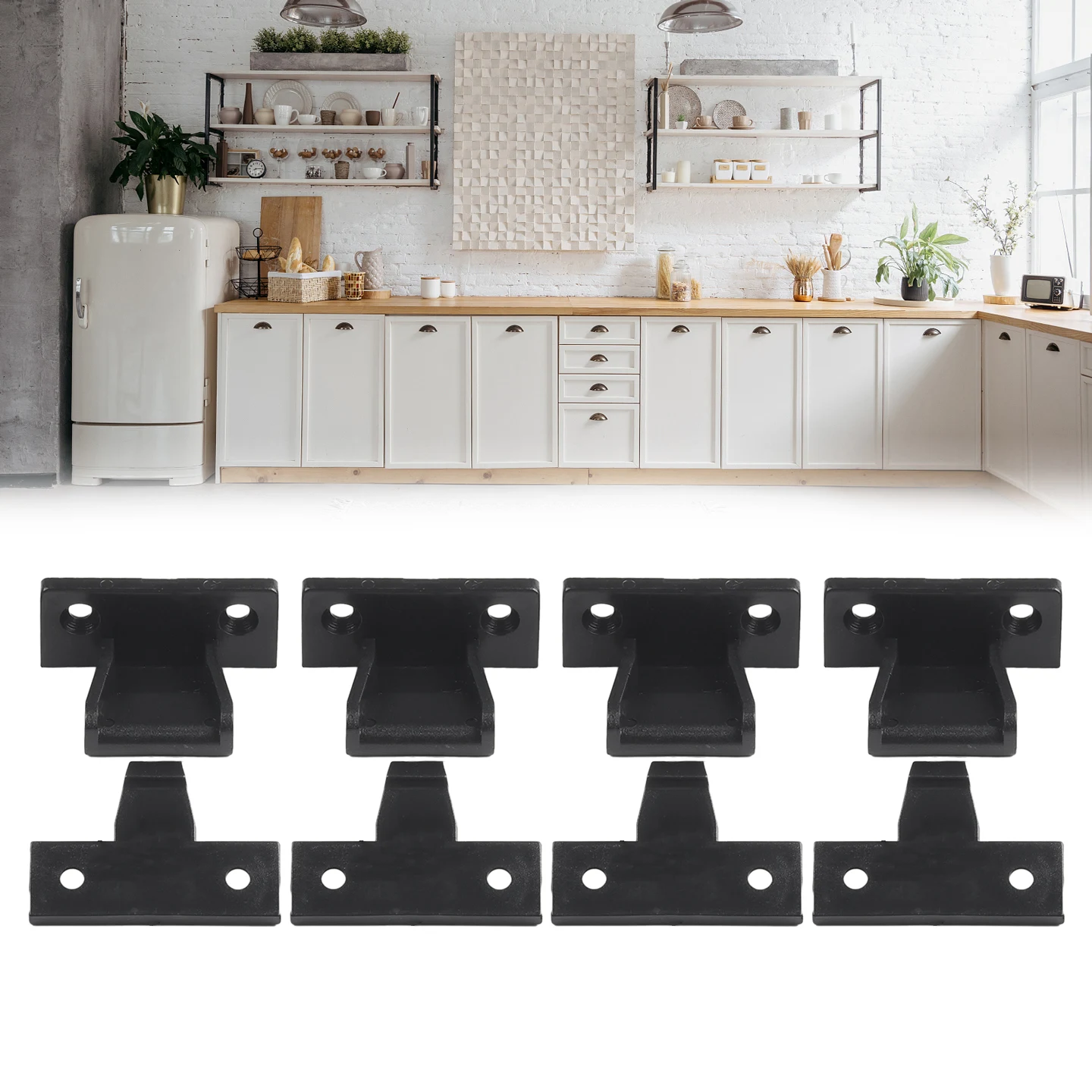 Övcsat Karéj haza Munkaeszköz alkatrészek konyhai kiegészítők cabinets haza Javulás countertops Vásárú 4 pcs márka Új