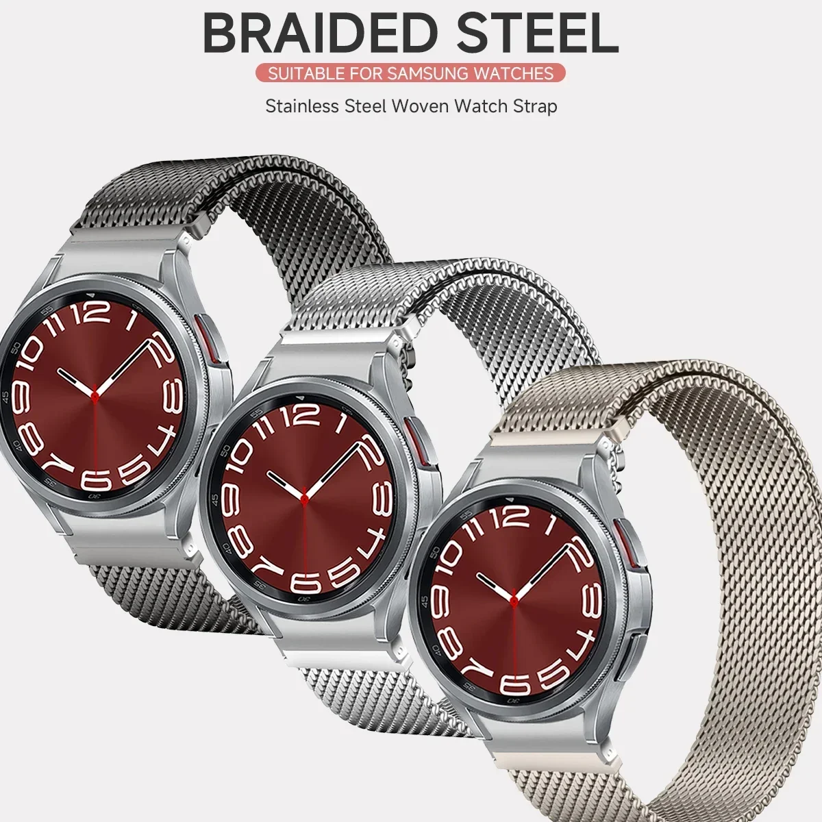 Premium Stainless Steel Milanese Magnetic Watch Bracelet