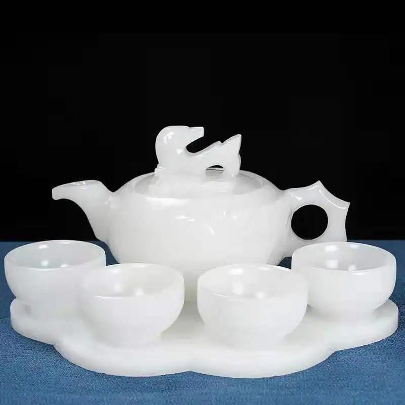 WhiteJadeTeaSetChineseTeaCeremonyHealthGongfuTeaware1Teapot