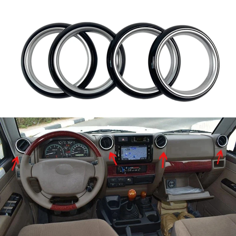 Car Interior Air Vent Cover Styling For Toyota Land Cruiser 70 76 Series LC70 LC76 LC79 Accessories