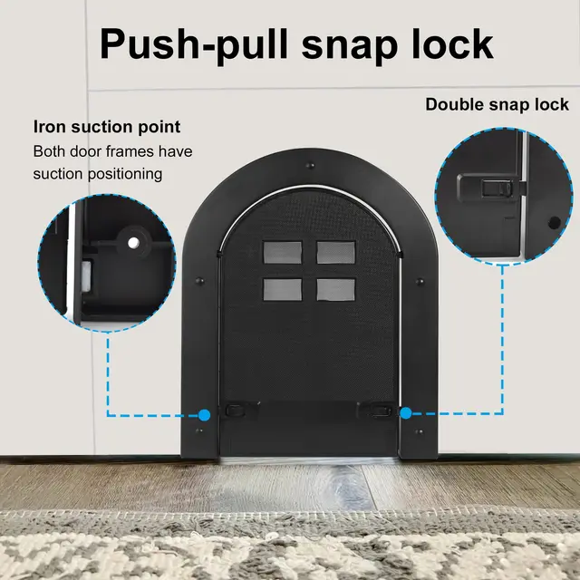 New Cat Door Arched Pet Door Hole Teddy Puppy Kitten Entry and Exit Safety Door Entry and Exit Door 6