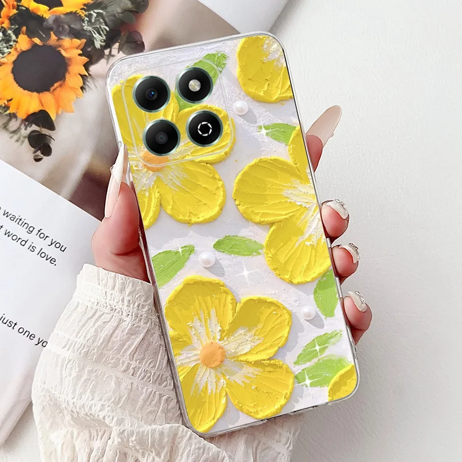 Colorful Flowers Painted Soft Silicone Case