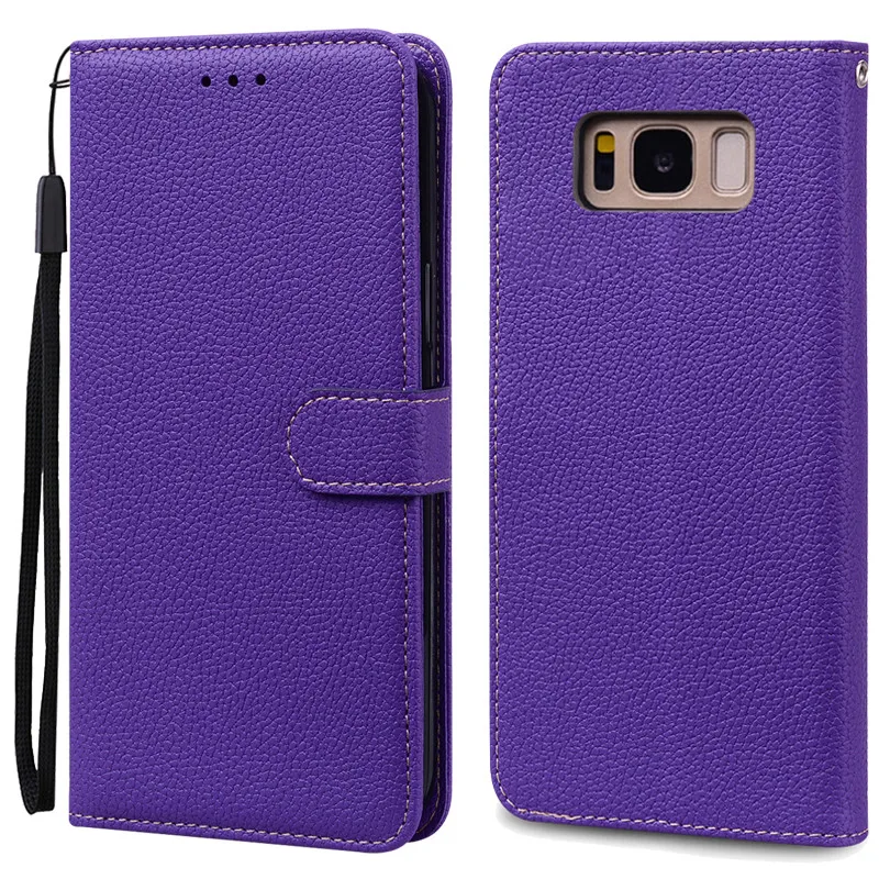 Luxurious Leather Wallet Flip Case for Samsung Galaxy S8 Plus