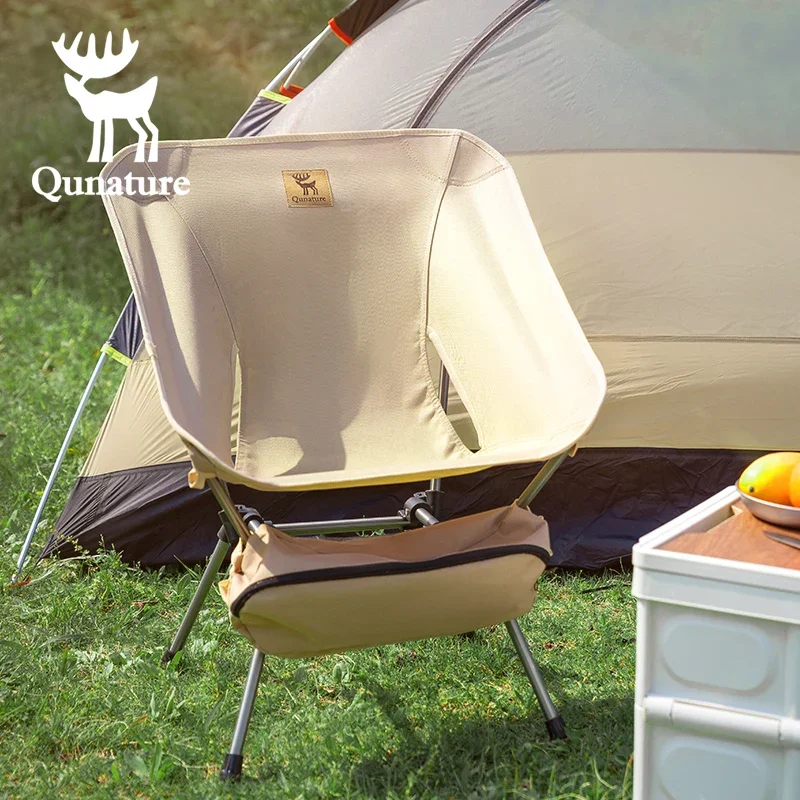 Qunature Camping Moon Chair Portable Folding Camping Chair Picnic Outdoor Lightweight 120KG Bearing ﻿Fishing