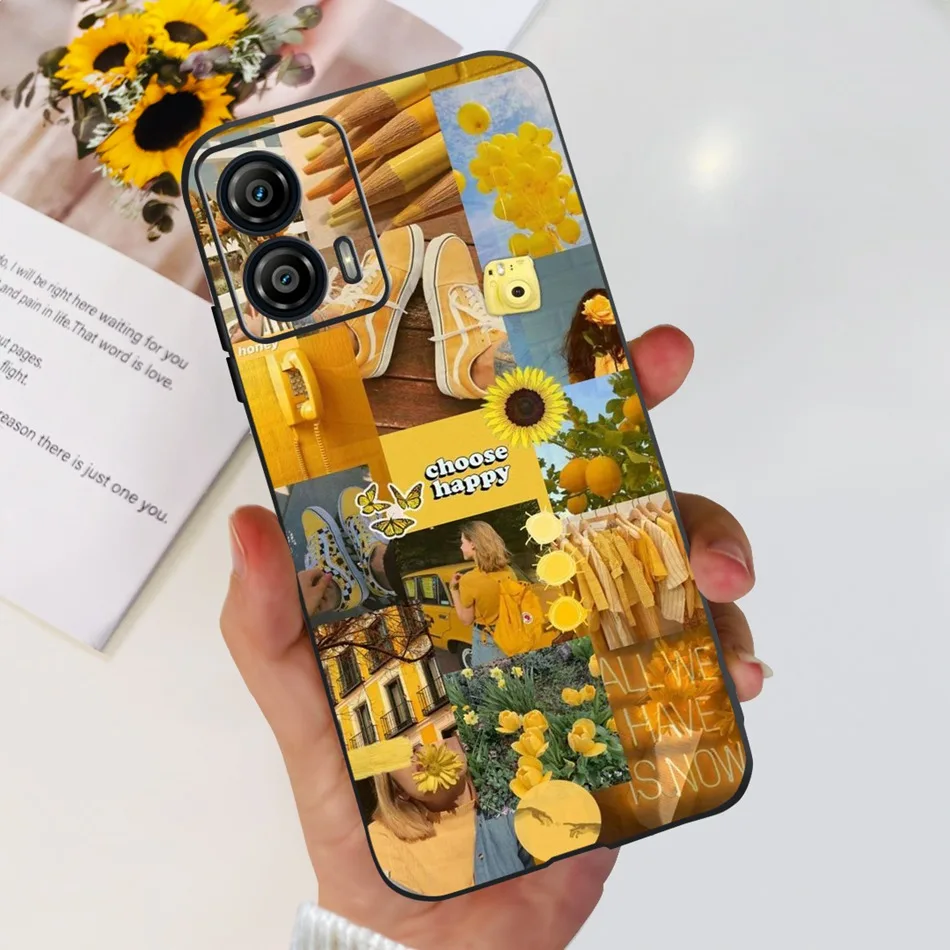 Stylish Pattern Soft TPU Shockproof Black Silicone Phone Case