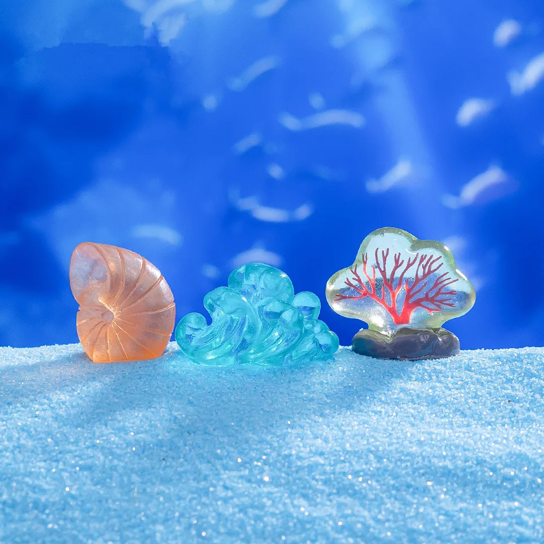 Cute Mini Artificial Marine Animals Fish Coral DIY Micro Landscape Ornaments Fish Tank Aquarium Accessories Decorations