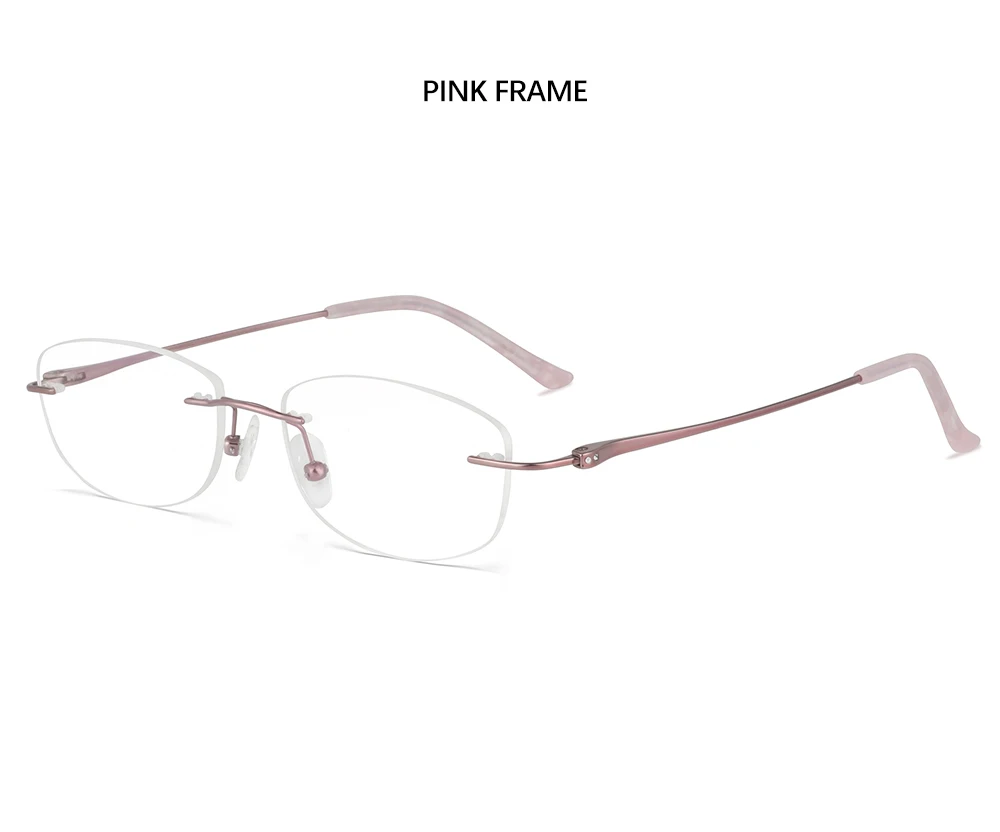 52mm Frauen Titan Brille Frauen Brillen Rahmen Rezept Myopie randlose Brille 5g Gewicht – Detail 12