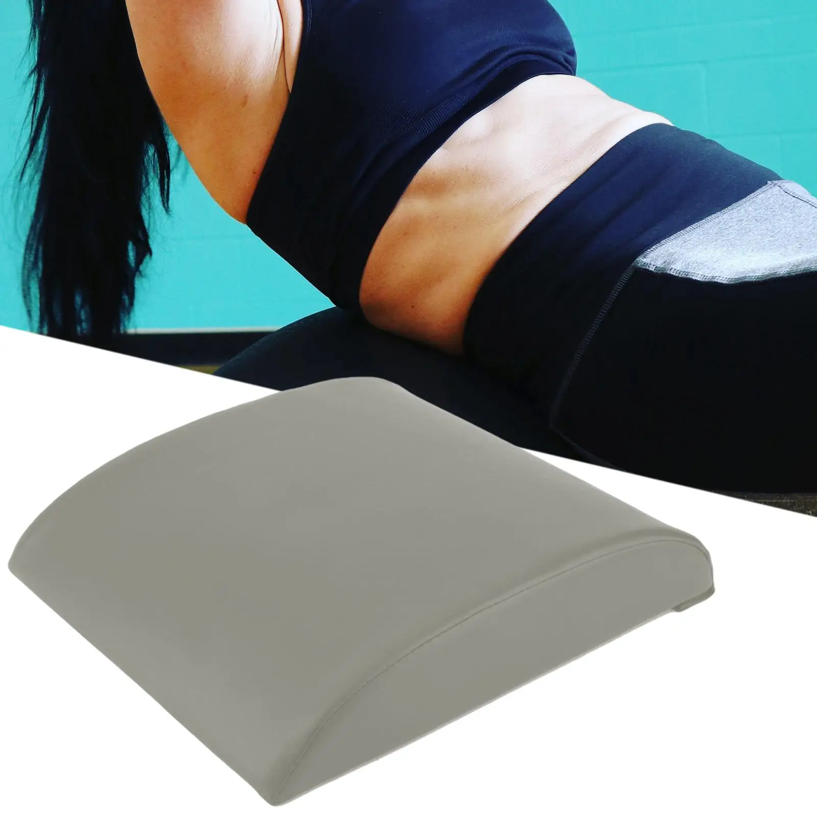 Ab Exercise Mat Gym Exercise Support PU Leather Stretching Mat Comfortable Thick
