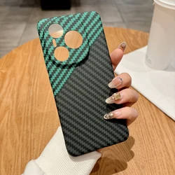 Carbon Fiber Texture Matte Hard Cover with Shockproof Bumper for Honor Power (Black and green)