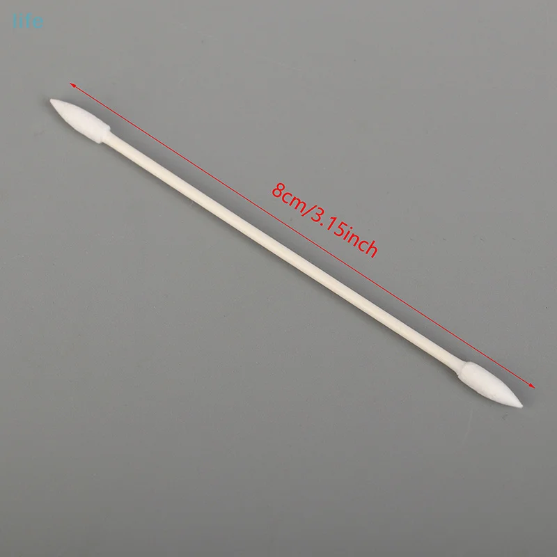 50Pcs Dust Free Disposable Cleaning Swab Cotton For Earphone Headphone Keyboard Phone Charge Port Cleaner