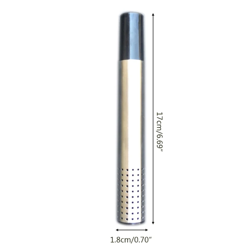 Stainless Steel Tea Infuser Pipe Filter Steeper Teapot Coffee Loose Leaf Herbal Holder Strainer Tube Spices Tools