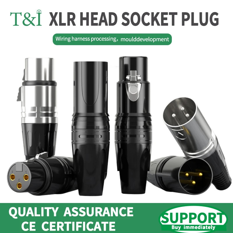 Tanie 5/10 zestawów złącza XLR head audio magnetyczna wtyczka anty-magnetyczna wtyczka mikrofonu 3pin sklep