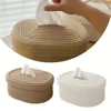 Tissue Box Cotton Rope Woven Tissue Box Storage Box Desktop Storage Box Pumping Paper Box Home Office Room Car Decor Tissue Box 2