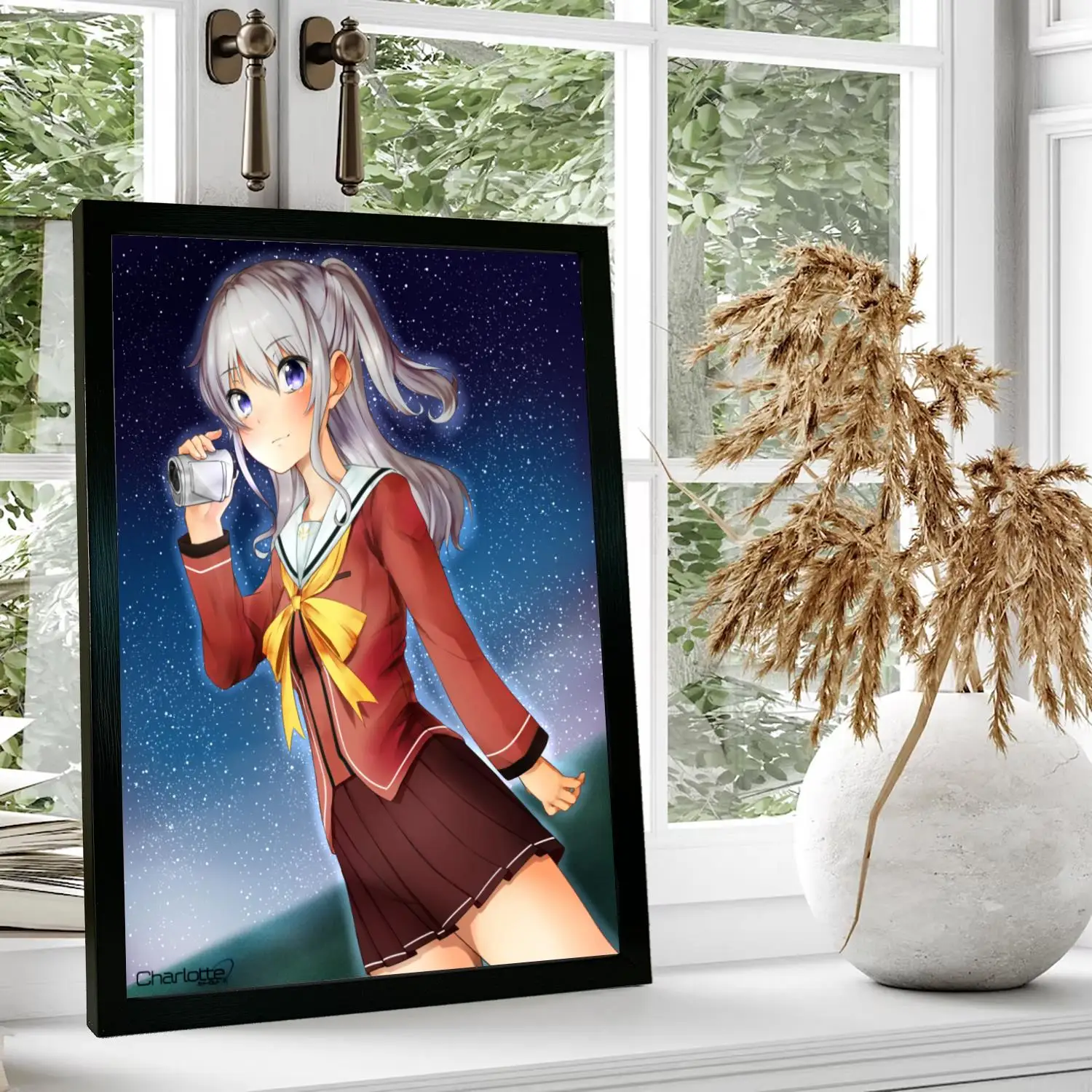 Charlotte Anime Canvas Art Poster and Wall Art, Picture Print