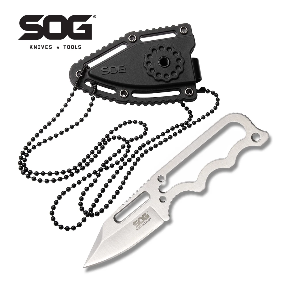 

Мини-нож на шею SOG INSTINCT, брелок, маленькие карманные ножи для повседневного использования, портативные уличные инструменты для выживания, режущие инструменты для кемпинга
