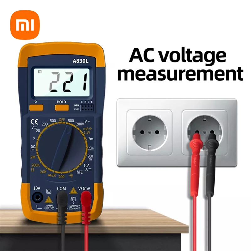 XiaomiA830LDigitalMultimeterACDCVoltageDiodeFreguency