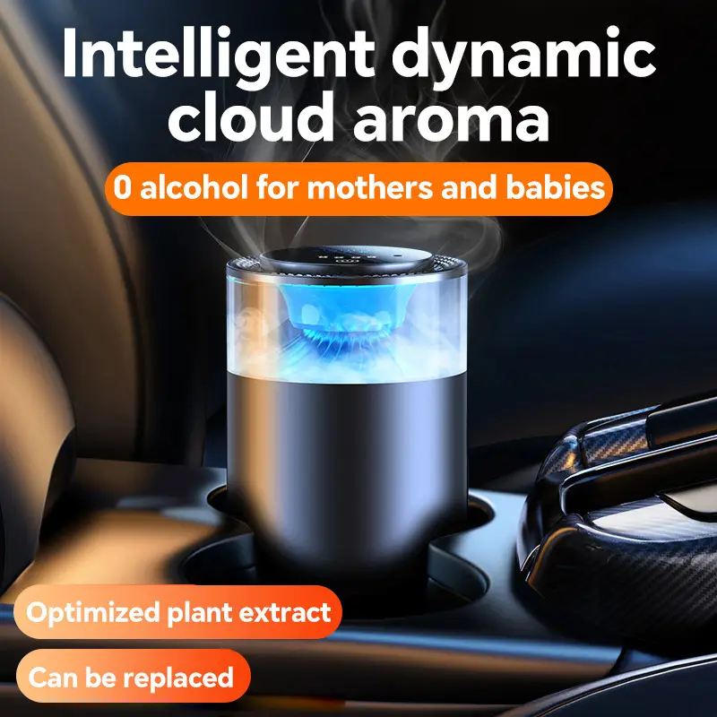 New Smart Car Fragrance  Air Fresheners Ambient Light Auto On/Off Car Air Freshener Diffuser Adjustable Intensity - Image 2