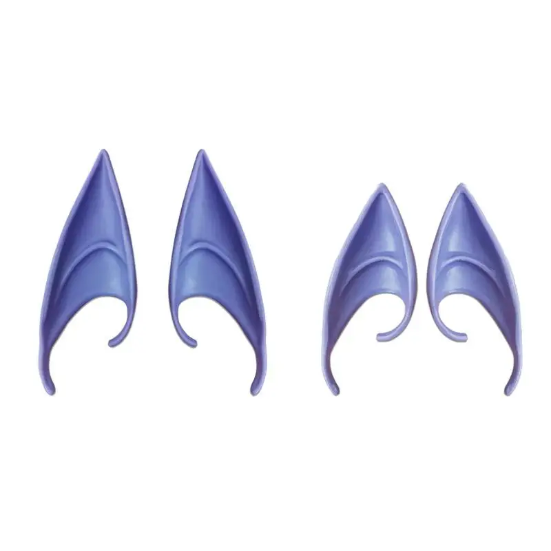 Halloween Elf Ohr Latex Cosplay Niedliche Vampir Königin Glitter Ohr Schmuck Leistung Live Broadcast Requisiten – Detail 6