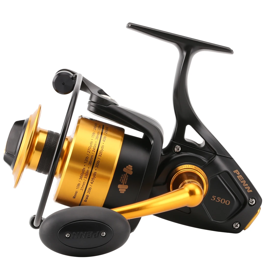 Original Penn Spinfisher V Ssv 3500-10500 Spinning Fishing Reel 5+1bb Full  Metal Body Ht-100 Saltwater Boat Fishing Reel - Fishing Reels - AliExpress