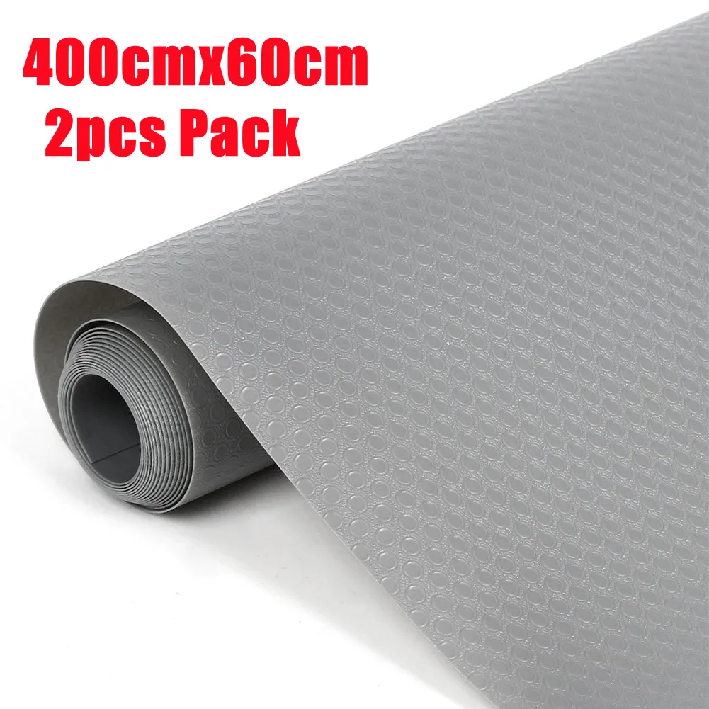 주방 재사용 가능한 선반 커버 라이너, 캐비닛 서랍 매트, 커팅 가능한 가정용 미끄럼 방지 테이블 커버, 방수 내유성 선반, 2 롤 