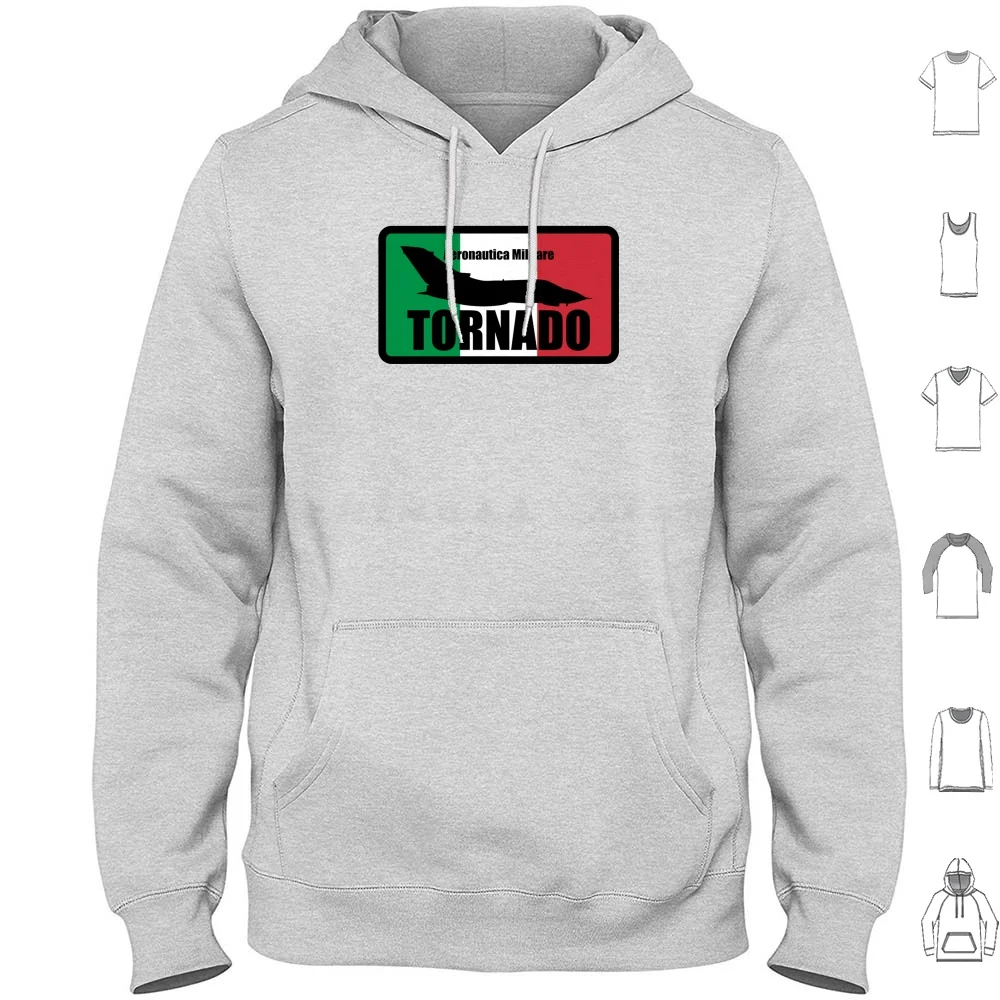 Italian Air Force Tornado Patch Felpa Con Cappuccio In Cotone Manica Lunga Italian Tornado Italian Air Force Italian Tornado Plane Tornado