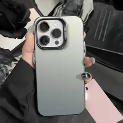 Cover per telefono in silicone morbido IMD argento lucido