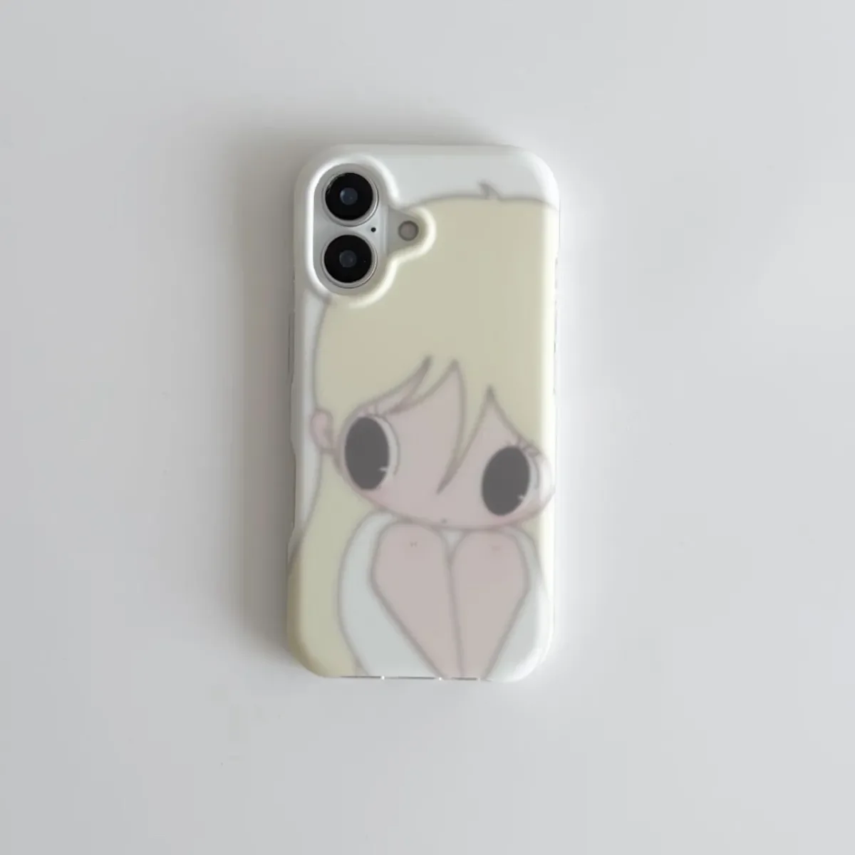 ตัวเลือกสินค้า เคสซิลิโคนนิ่มลายสาวผมทองน่ารัก สำหรับ iPhone 14/15/16 Pro Max