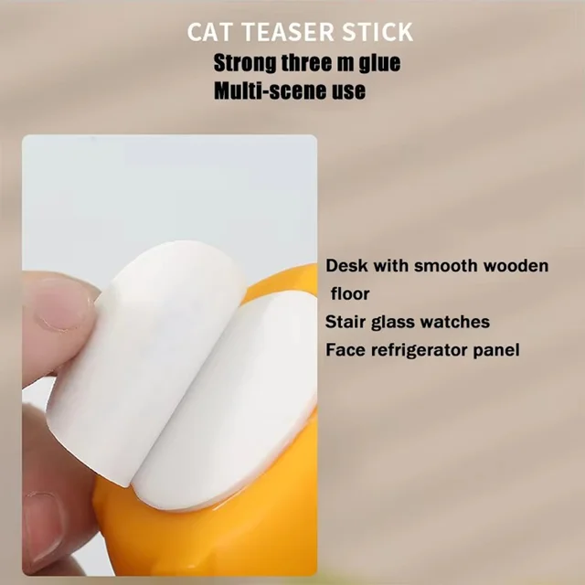 360-Degree Rotating Cat Teaser Toy with Dragon Totoro Design Steel Rod Fish Head with Bell for Cat Entertainment Cat Supplies 5
