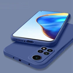 Sleek Square Liquid Silicone Soft Case - Full Protective Cover - Redmi 9 (Blue)