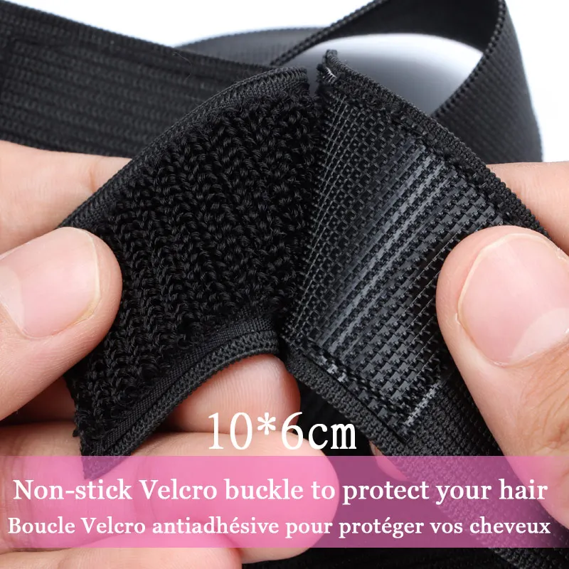 Melt Band Customized Own Logo Name Adjustable Edge Elastic Band for Wigs Lace  Melting Band Black