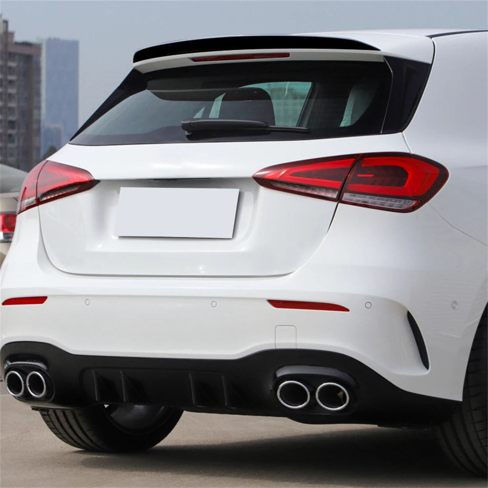 Für Mercedes A-Klasse W177 2018-2023 A180 A200 A220 A35 Fließheck AMG Hinten Dach Stamm Spoiler Schwanz flügel Auto Festen Wind – Detail 7