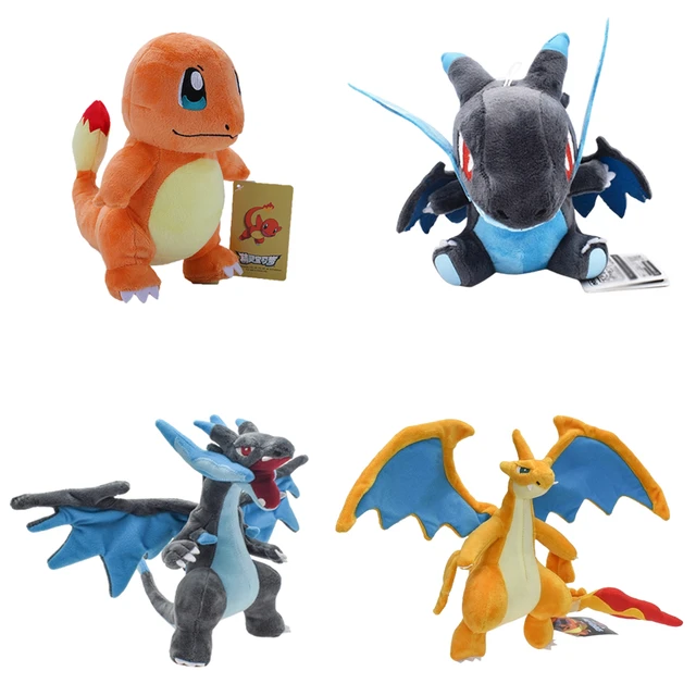 Brinquedos de pelúcia Pokémon Mega Charizard Mega Evolution X e Y, Boneca  de pelúcia macia, presente de aniversário infantil - AliExpress