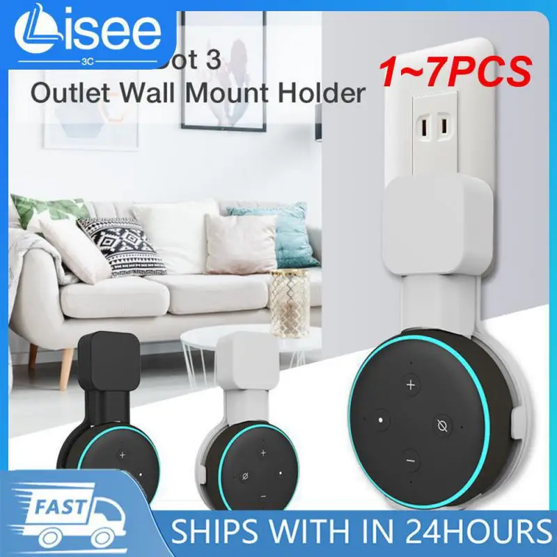 1 ~ 7Pcs Presa Supporto Per Montaggio A Parete Gancio Per Amazon Alexa Echo Dot 3Rd Gen Lavoro Per Amazon Echo Dot 3 Custodia Plug In Camera Da Letto