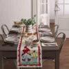 Spring Gnome Ladybird Flowers Linen Table Runner Dresser Scarves Table Decor Farmhouse Kitchen Dining Table Runner Party Decor 4