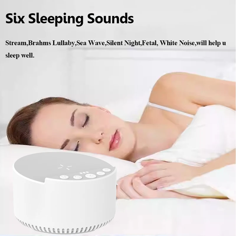 Mini Portable White Noise Bluetooth Speaker Sleep Aid Bluetooth Soundbar 15W Wireless Charging Music Box Support Timed Shutdown