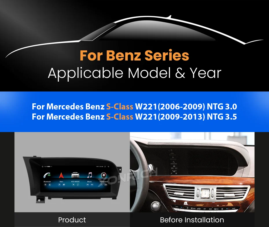 Android 14 Auto-Multimedia-Player für Mercedes E-Klasse W212 2009-2016 Kabelloses CarPlay Android Auto GPS DSP 8-Kern-Stereo 4G WLAN – Detail 9