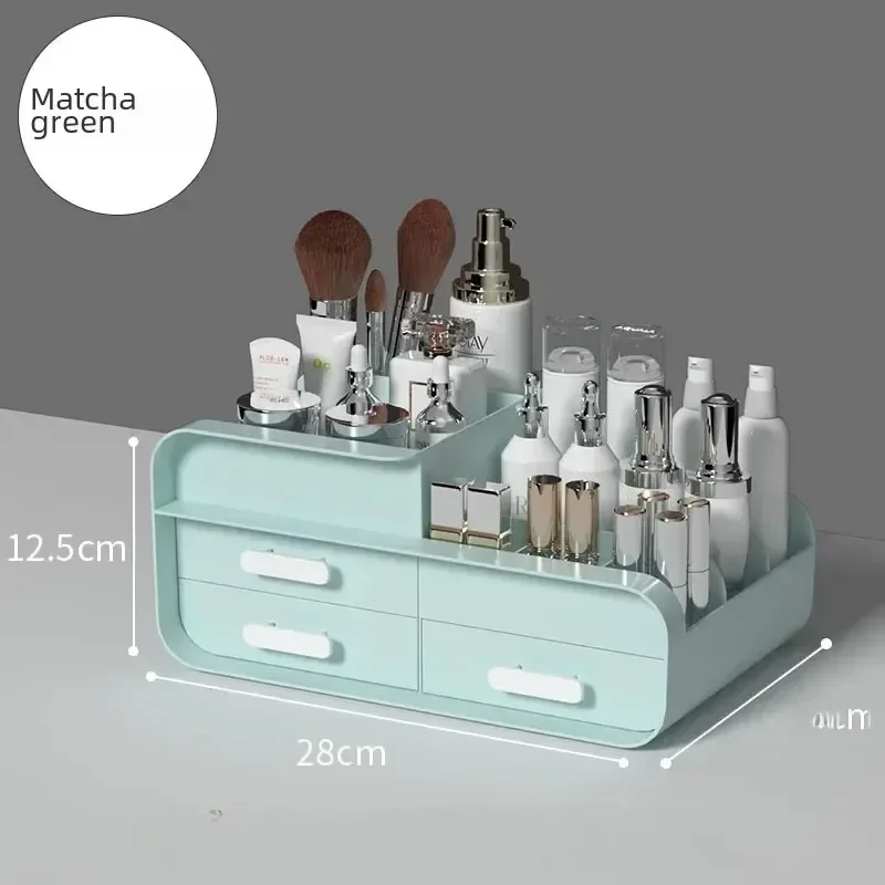 Desktop Makeup Organizer Cosmetic Storage Box Jewelry Nail Polish Drawer Organizer Container Lipstick Sorting Sundries Cases 6